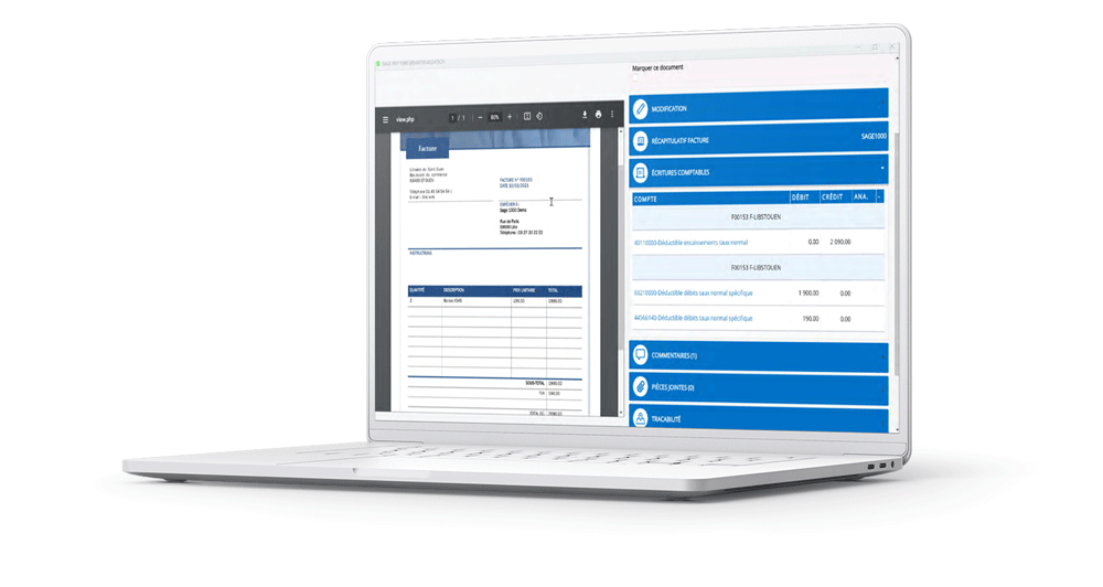 Sage 1000 dématérialisation, installation avec ACTISOFT